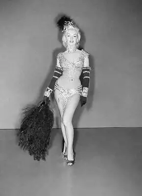 Marilyn Monroe Wearing Costume Made Of Jewelry 1955 Photo • $9