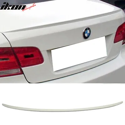 $57.99 • Buy Fits 07-13 BMW 3 Series E92 Coupe M3 Trunk Spoiler Painted #300 Alpine White III