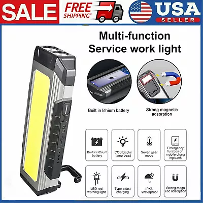 10000LM Rechargeable COB LED Work Light Lamp Magnetic Flexible Cordless Torch • $29.23