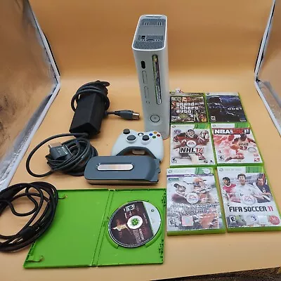 XBOX 360 Console Bundle With 20 Gb HD And 7 Games! • $99.99