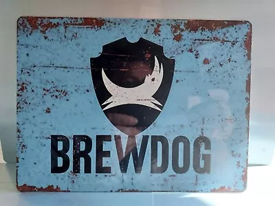 Metal Sign Vintage Retro Pub Home Bar Mancave Garage Poster BREW DOG Tin Sign • £3.86