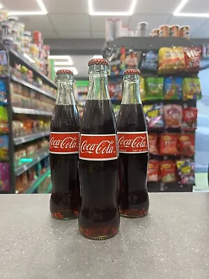 Rare Imported Mexican Coca-cola 355ml X 3 Bottles L Authentic Taste Of Mexico • £17.99