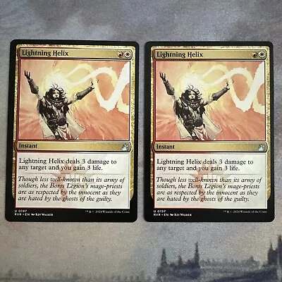 2x Lightning Helix- Ravnica Remastered- Mtg Magic The Gathering Cards- NM • $2.10