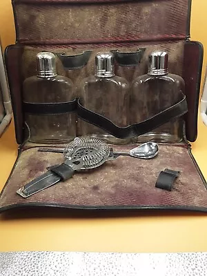 Vintage Stainless Steel Cocktail Shaker Portable Bar Wine Mixer Bartender Kit  • $34.99