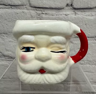 Vintage Santa Mug Japan  Winking Santa Cup 3” • $18