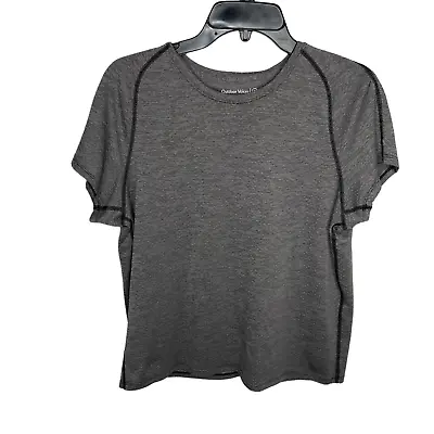 Outdoor Voices Eco Mesh Short Sleeve Tee Shirt Womens XL Gray Crewneck Active • $19.99