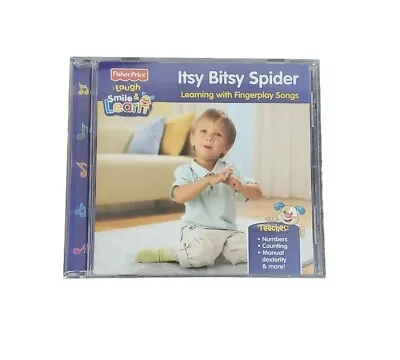 Fisher Price Laugh Smile & Learn CD Itsy Bitsy Spider Learning Fingerplay Songs • $8.99