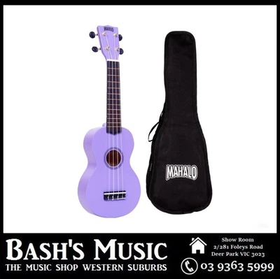 Mahalo MR1 Soprano Ukulele Beginner Starter Coloured With Bag Carry Case • $44.99