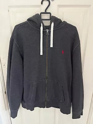 Ralph Lauren Grey Zip Up Hoodie Jacket Size XL • £24.99