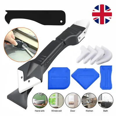 £5.76 • Buy 5 In1 Silicone Caulking Tool Glass Mastic Sealant Grout Removal Finishing Tool