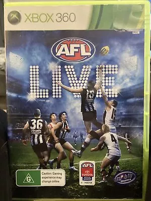 AFL Live Microsoft Xbox 360 - PAL Complete Aussie Rules Football • $9.95