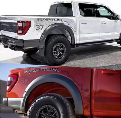 Hood Left Right Sticker Kit For Ford Raptor F-150 37 Pickup Trunk Side Decals • $199.99