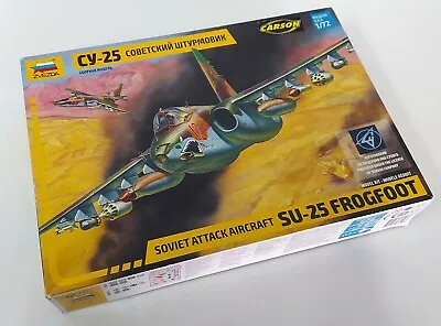Zvezda 1:72 Scale Russian Soviet Attack Aircraft SU-25 Frogfoot New In Open Box • £21.99