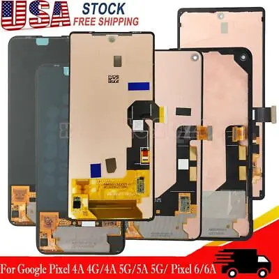 For Google Pixel 6a 6 5A 5G 4A 4G 3A OLED Display Touch Screen Digitizer W/Frame • $132.99