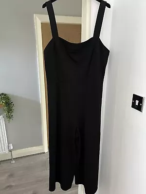 Ladies Black Cropped Jumpsuit By New Look In Size 20 Tall.  24”L • £3.20