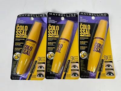 3 Maybelline The Colossal Volume Mascara # 232 Glam Brown 31 Fl OZ • $21.24