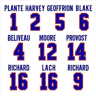 Montreal Canadiens DECAL STICKER Beliveau Plante Richard Geoffrion Harvey Blake • $6.99