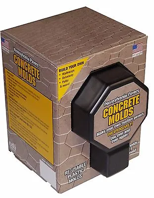 Paver Molds For Concrete Lot Of 7. Interlocking Octagon. PatioWalkwayGarden • $64.99