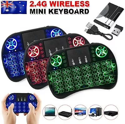 Mini Wireless Remote Keyboard For Smart TV Android Box I8 2.4GHz With Touchpad • $17.99