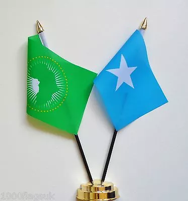 African Union & Somalia Double Friendship Table Flag Set • £9