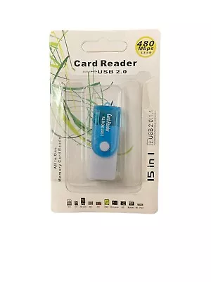 Card Reader All In One 15-in-1 USB 2.0/1.1  Flash Memory 480 Mbps • $9.95