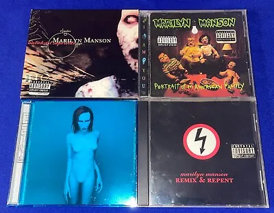 LOT-(4) Marilyn Manson CD Mechanical Animals/Remix&Repent/Portrait/Antichrist • $20.99