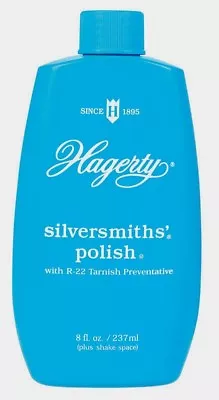 Hagerty Silversmiths' Polish Liquid Silver & Gold Cleaner Tarnish R-22 8oz 10080 • $16.61