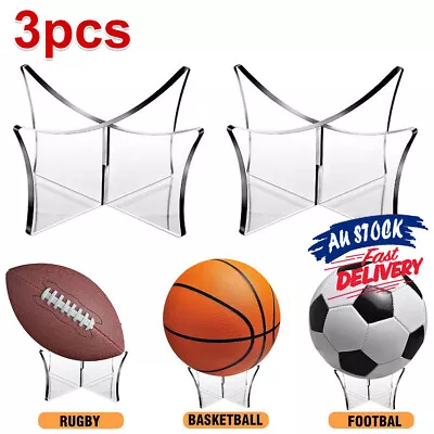3xBall Stand Display Rack Holder Basketball Football Soccer Ball Support Base AU • $12.59