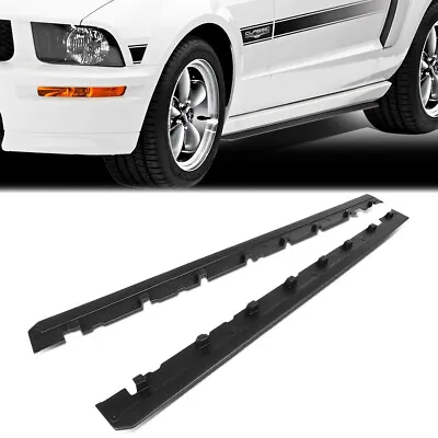 Fit 2010-2014 Ford Mustang RP Style Pair Side Skirts Panel Extension Body Kit • $125.88