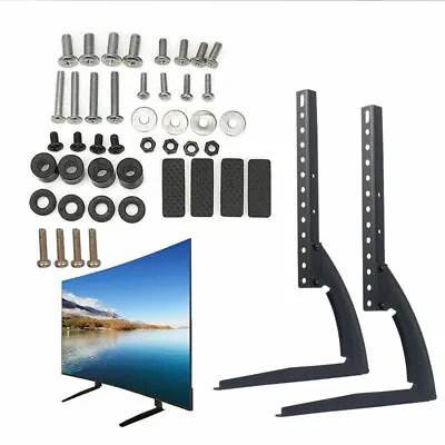 Universal Top TV Table Stand Leg Mount LCD Flat Screen 14-65  Bracket • £12.99