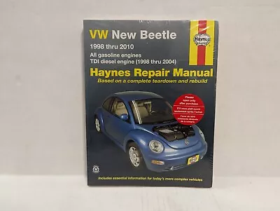 1998 Thru 2010 VW Volkswagen New Beetle Haynes Repair Shop Service Manual Book • $38.50