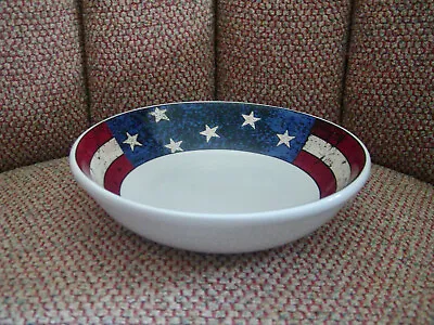 Warren Kimble Colonial American Flag 5.5  Fruit/dessert Bowl By Sakura • $9.50