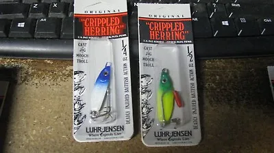 Luhr-Jensen  Crippled Herring  2 Ct 2 Colors Nip 2 Weights Free Shipping • $15