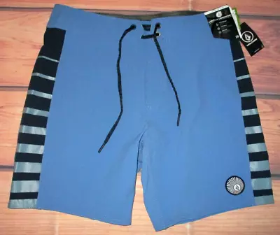 Mens Volcom Blue Swim Board Shorts Size 29 • $38.90