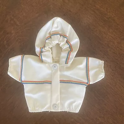 Vintage Amanda Jane Baby Doll Rain Coat England Hooded Rainbow Slicker MINT • $9.99