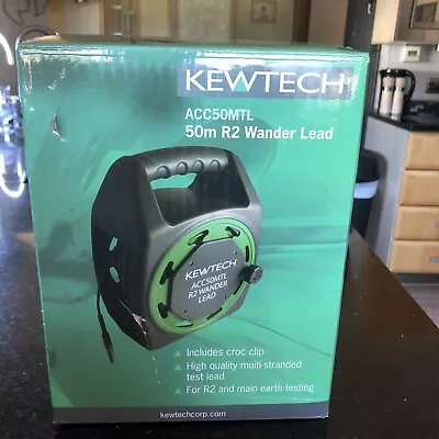 £70 • Buy Kewtech ACC50MTL  50 M R2 Wander Lead With Croc Clip High Quality Multi Stranded