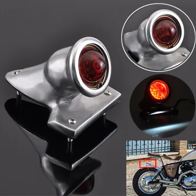 Universal Motorcycle Rear LED Tail Light Aluminum Fit For Chopper Bobber Vintage • $48.91
