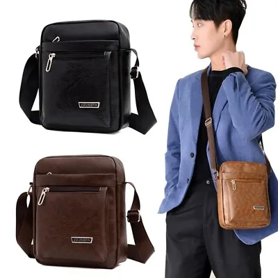 £6.99 • Buy Men's Messenger Bag Crossbody Shoulder Bags Men Leather Travel  Multifunctional