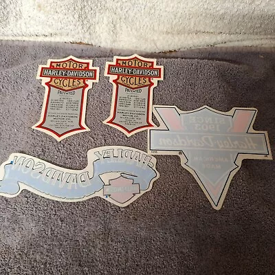 Lot Of 4 Vintage Harley-Davidson Motorcycle Decal Stickers Genuine • $19.99