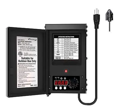 Malibu 300 Watt Power Pack With Sensor And Weather Shield For Low Voltage Lan... • $277.13