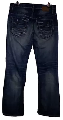 Bke Mens Derek Dark Wash Bootcut Jeans Size 29 • $29.99