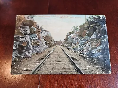 Postcard Bala ON Ontario Canada Muskoka Lakes RR Railroad Rock Cutting CPR • $6.99