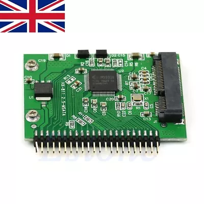 2.5 Inch For Laptop MSATA SSD To 44 Pin IDE Adapter Converter As IDE HDD 5 Volt • £9.99