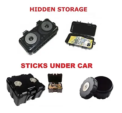 £14.95 • Buy Magnetic Car Van Bike Stash Safe Lock Key Box Hidden Storage Secret Home Cash Uk