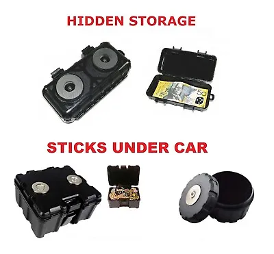 Magnetic Car Van Bike Stash Safe Lock Key Box Hidden Storage Secret Home Cash Uk • £14.95