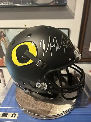 Marcus Mariota Full Size Oregon Ducks Black Schutt Helmet Autograph Signed • $225