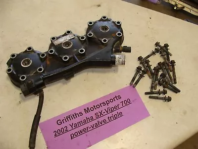 2002 YAMAHA 700 Pv Triple SXViper SX Viper SXV Cylinder Head W Bolts Temp Sensor • $88