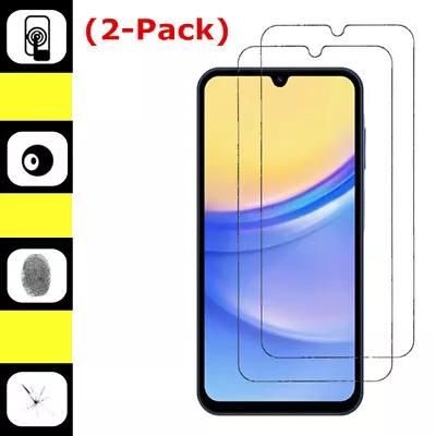 2Pack Premium 9H Tempered Glass Screen Protector For Samsung Galaxy A15 5G • $2.99