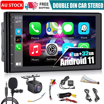 7  Double Din Car Stereo Head Unit 2+32G For Apple CarPlay Android 11 Radio GPS  • $86.95