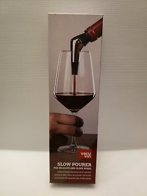 $18.99 • Buy Vacu Vin Slow Pourer For Delicate And Older Wines Stainless NIB